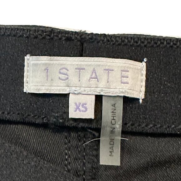 1.State Black Faux Leather Size XSmall Leggings - Picture 3 of 4